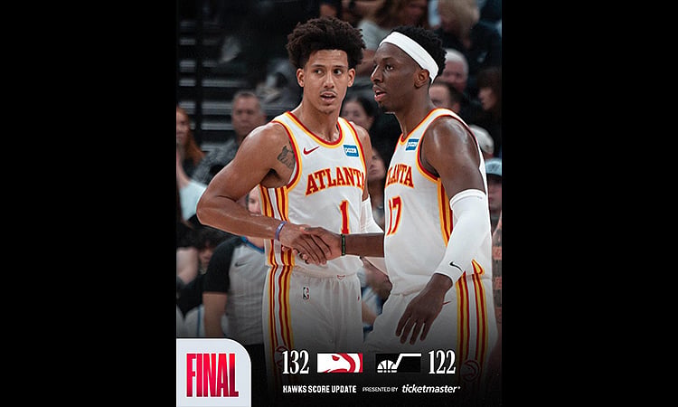 Jalen Johnson's Triple-Double Powers Hawks to 132-122 Win Over Jazz