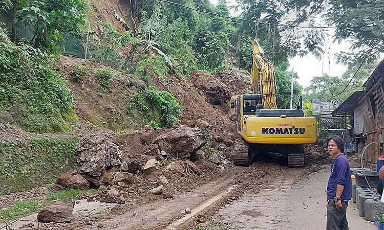 Landslide na sab sa Manipis