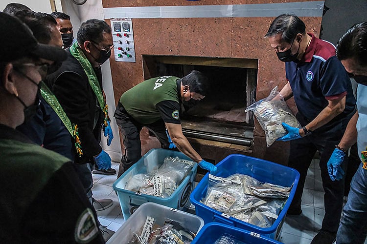 P468M in Illegal Drugs Destroyed by PDEA, Police in Cebu City