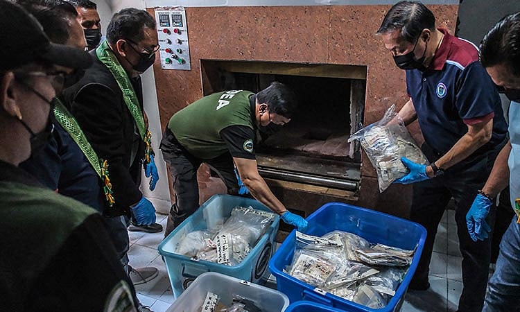 P468M Worth of Illegal Drugs Destroyed in Cebu Ceremony