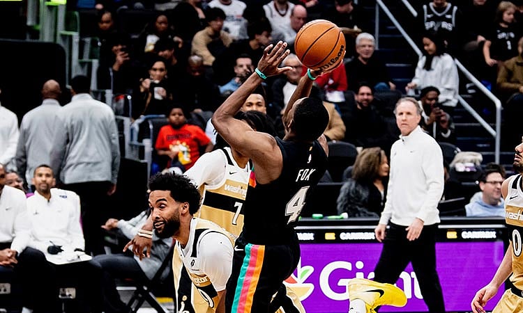 Spurs Extend Win Streak to 6, Fox Drops 27 vs Wizards