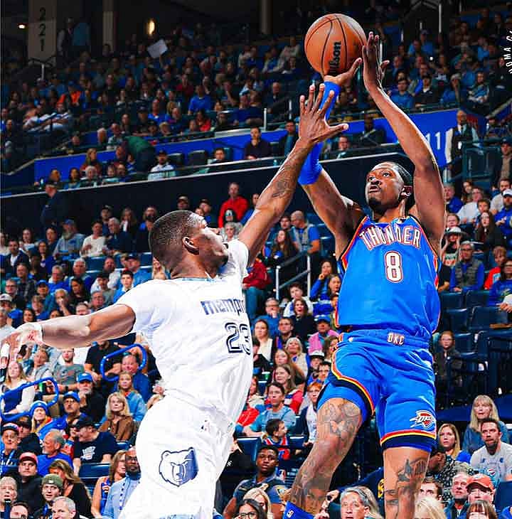 Thunder Stay Perfect at Home, Crush Grizzlies 119-103 for 14-0 Record