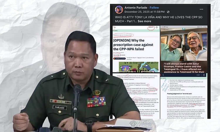 Karapatan-SMR Condemns Parlade's Red-Tagging of Lawyer Tony La Viña