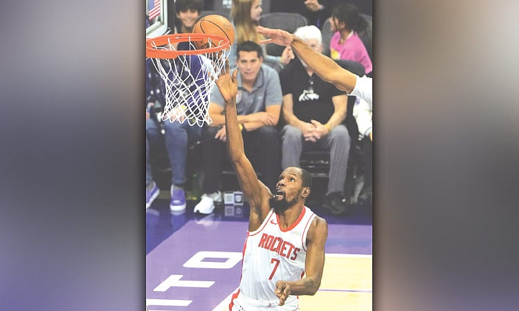 Kevin Durant Climbs to 6th in NBA Scoring as Rockets Top Pelicans