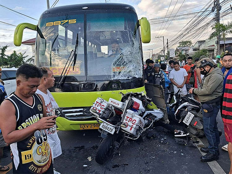 Veteran Police Officer Killed in Naga City Road Accident, 8 Injured in Separate Fiesta Crash