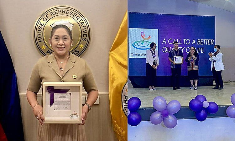 Girlie Veloso receives Gawad Bayani ng Kalusugan Award