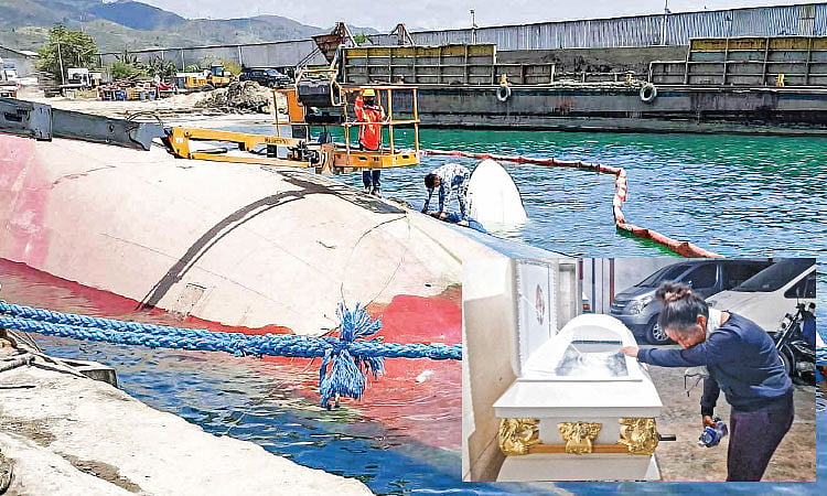 Cargo Ship Capsizes During Cement Loading in Naga City Port, Killing Onlooker