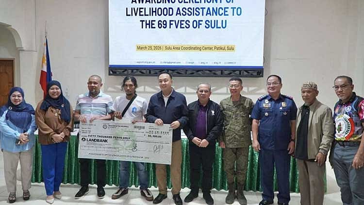 69 FVEs in Sulu received livelihood aid from DILG