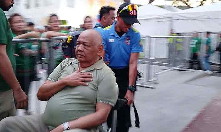 Medialdea rushed to hospital after rally speech episode