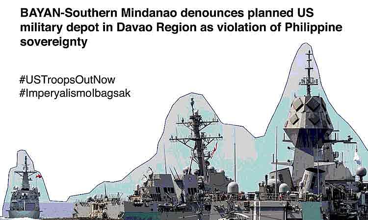 Bayan-SMR Condemns US Military Oil Depot Plan in Davao Gulf