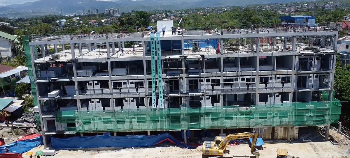 Delivering beyond timelines: La Bellezah Flats Tugbongan Tower 1 hits milestone with official topping-off ceremony