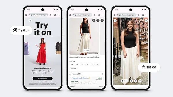 Google advances fashion tech with AI virtual try-on