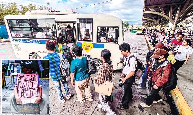 Piston mopahigayon na usab og transport strike