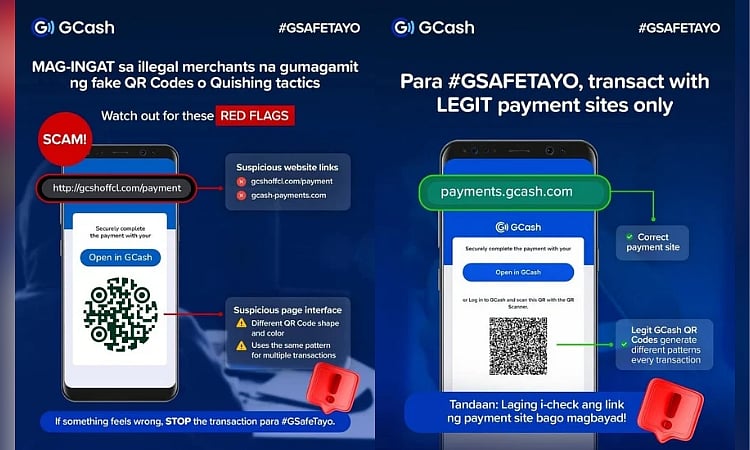 GCash upholds zero tolerance on 'quishing' scam, blocks fake illegal sites