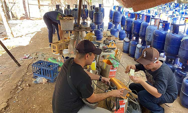 P4.5-M tampered LPG cylinders seized