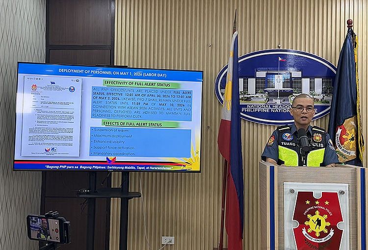 PNP on full alert for Labor Day observation