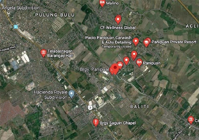 Purok in City of San Fernando village on lockdown