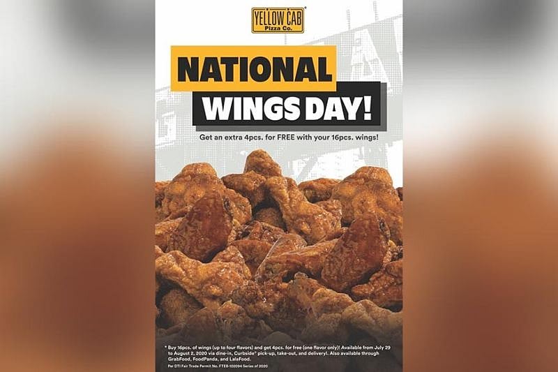 Yellow Cab celebrates National Wings Day with promo
