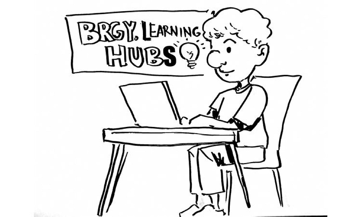Learning Hub Graphics Editorial: Sparking learning hubs in barangays
