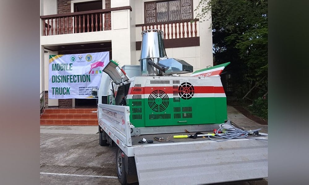 Zamboanga City receives ASF disinfection truck