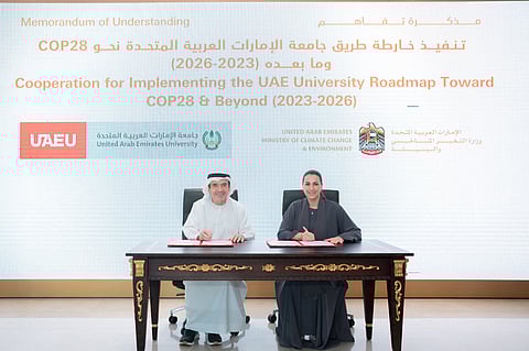 MOCCAE Signs MoU to Implement "UAEU Roadmap to COP28 and Beyond”