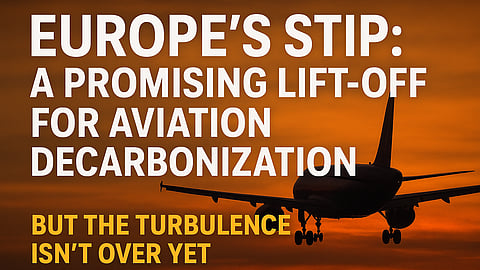 Europe’s STIP: A Promising Lift-Off for Aviation Decarbonization — But the Turbulence Isn’t Over Yet