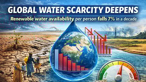 Renewable Water Availability per Person Falls 7% in a Decade as Global Water Stress Intensifies: FAO