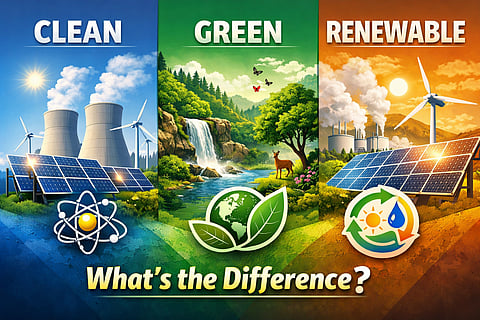Three Energy Labels, One Big Confusion: Clean vs Green vs Renewable Explained