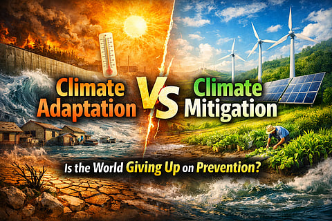 Climate Adaptation Is Replacing Climate Mitigation: Is the World Quietly Giving Up on Prevention?