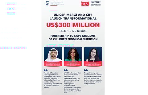 US$300 Million Global Push: UNICEF, MBRGI and CIFF Unite to Combat Child Malnutrition