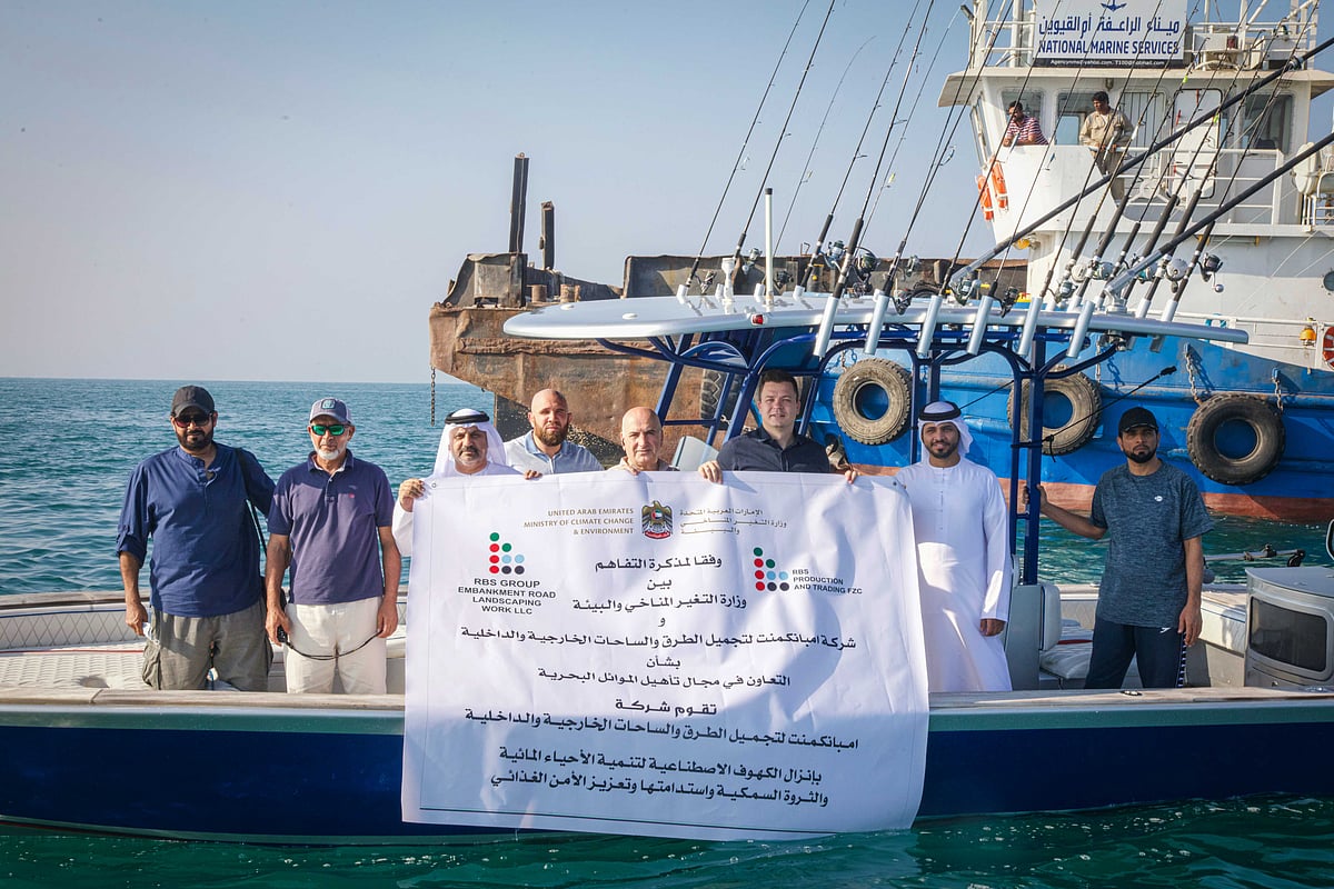 MOCCAE Installs Artificial Reefs in Umm Al Quwain to Promote Marine ...