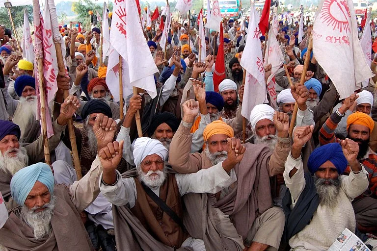 Farmers protesting against new farm laws. (Representative image)