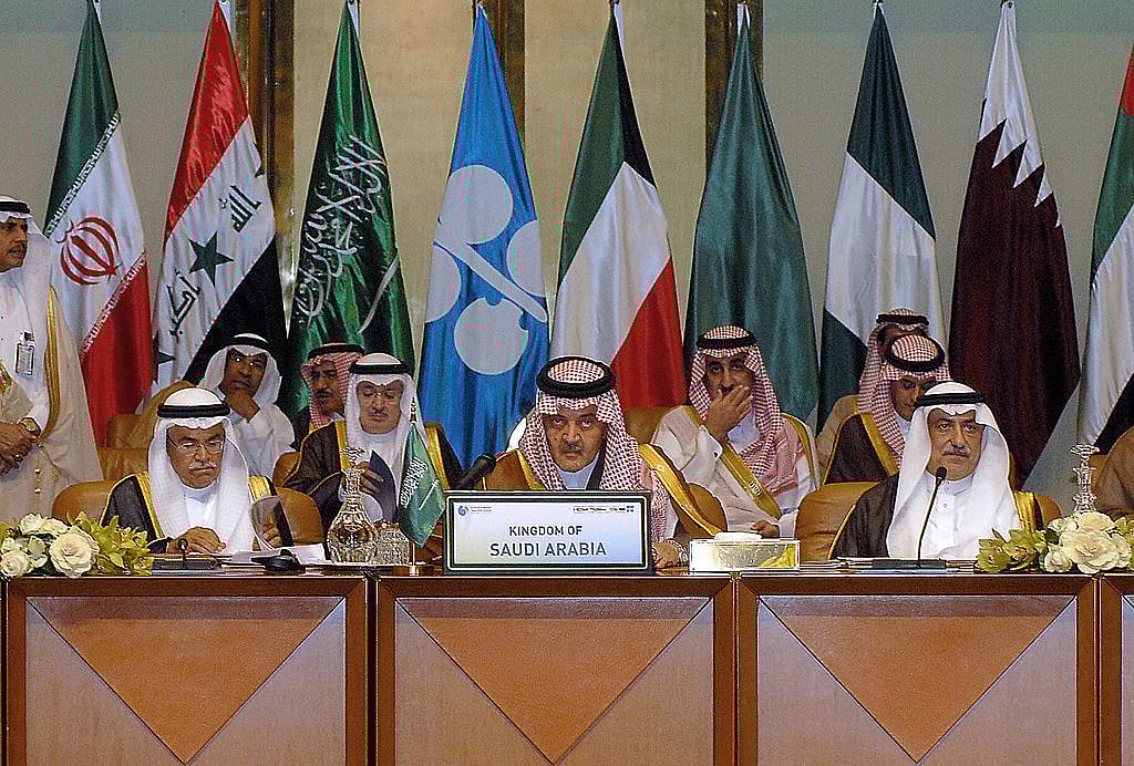 
The Saudi delegation at OPEC. (Photo By:  
AFP/Getty Images)

