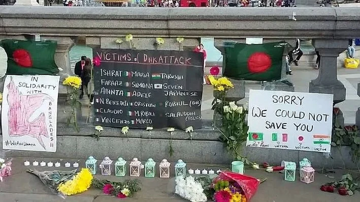 A tribute to the victims of the Dhaka attack (Representative image)