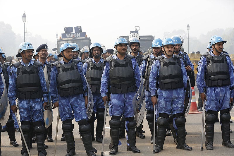 Rapid Action Police Force of the CRPF. (Twitter Image)