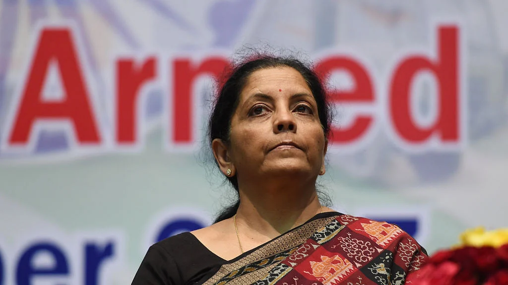  Nirmala Sitharaman speaks during an event in New Delhi. (MONEY SHARMA/AFP/GettyImages)