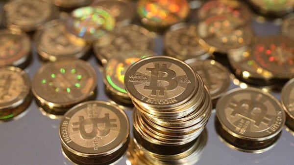  A pile of bitcoins (George Frey/Getty Images)