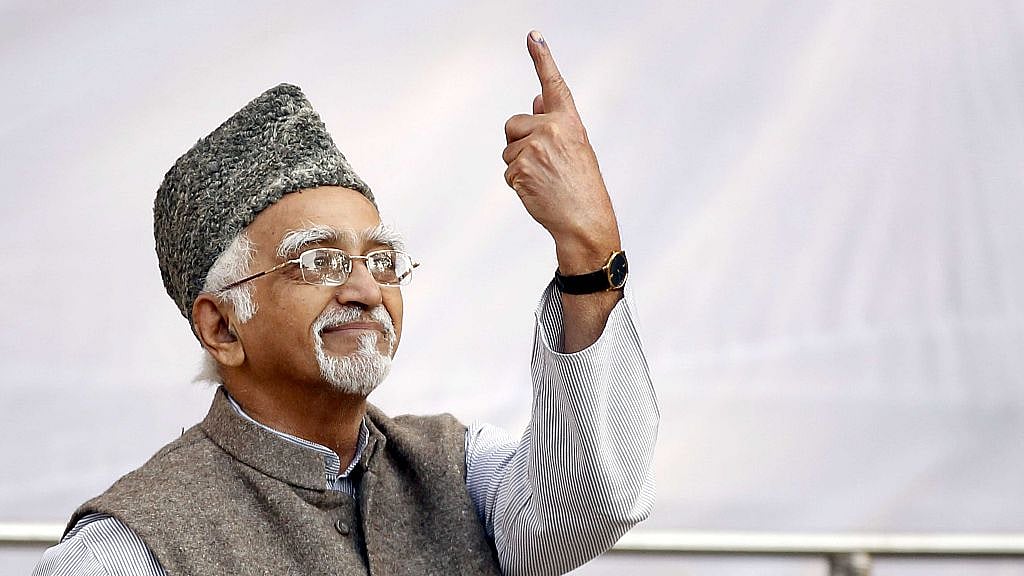 Hamid Ansari. (Ajay Aggarwal/Hindustan Times via Getty Images)