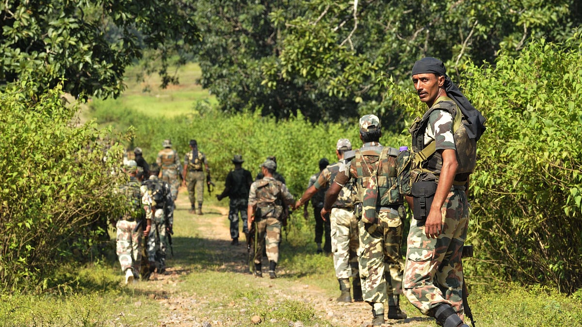 A CRPF unit (Samir Jana/Hindustan Times via Getty Images)