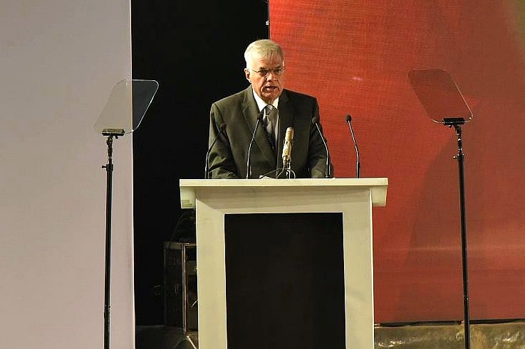 Sri Lankan Prime Minister Ranil Wickremesinghe. (Vipin Kumar/Hindustan Times via Getty Images)