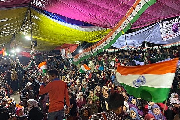 Protest at Shaheen Bagh. (Pic via Rahul Kanwal)