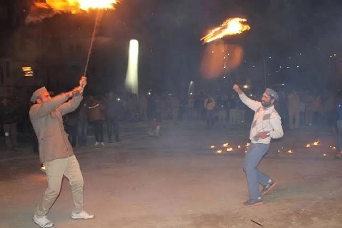 Uttarakhandi people celebrating Igas.