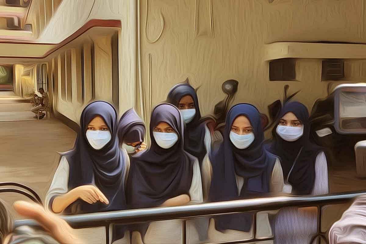 Students in hijab.