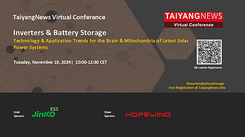 1st TaiyangNews Inverters & Battery Storage Conference
