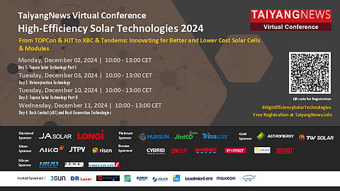 Day 4 Live Blog- Dec. 2/3 & 10/11, 2024: High-Efficiency Solar Technologies 2024
on XBC and next generation technologies
