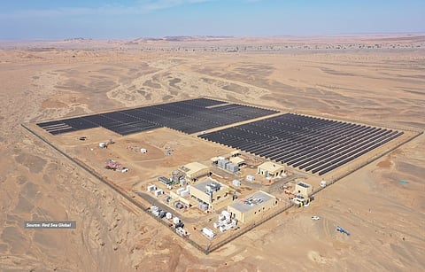 Sustainable luxury tourism initiative: The Red Sea Destination project aims to provide 100% renewable power round the clock to its tourism occupants powered by solar and storage. (Source: Red Sea Global)