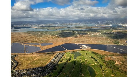 Golf course and solar