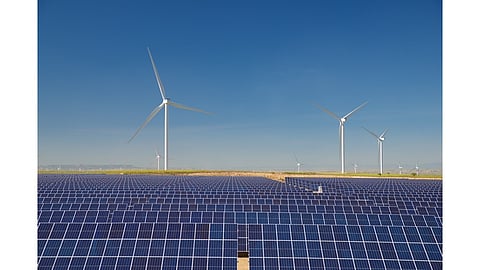 Hybrid solar wind project
