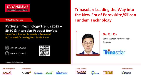 TaiyangNews Virtual Conference Trinasolar