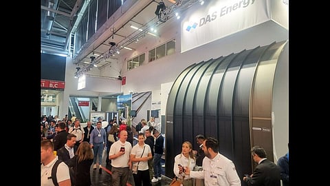 DAS Energy's booth at Intersolar.
